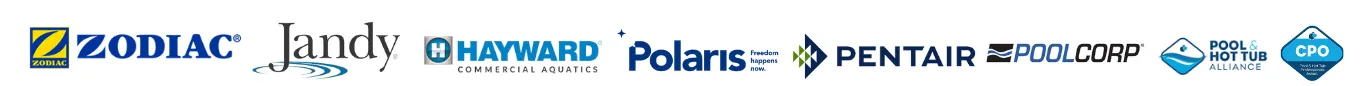 Pool equipment brands used by Aqua Clean Services